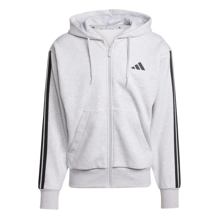 adidas Sudadera con Capucha de Forro Polar con Tres Rayas Esenciales Hombre