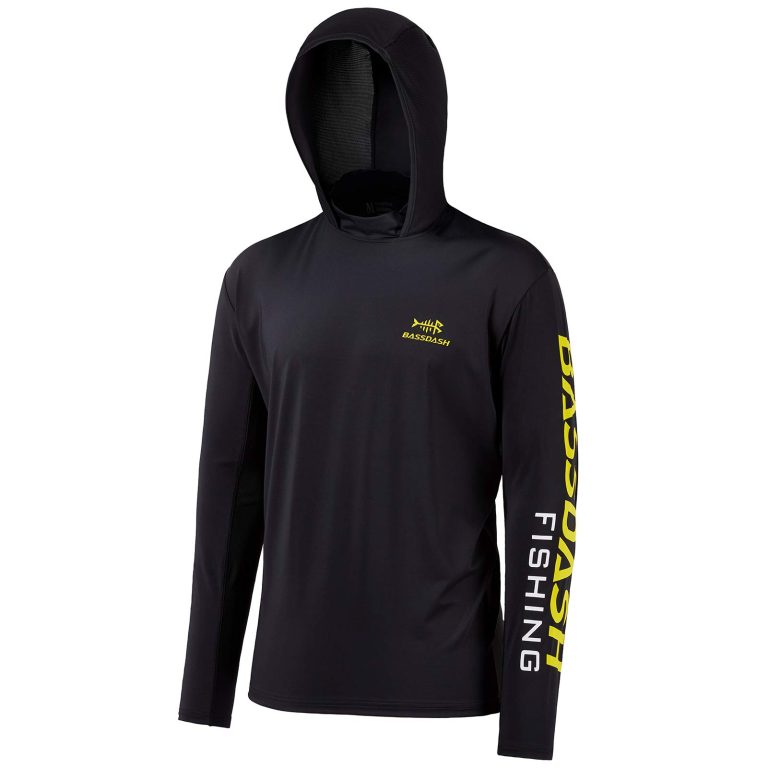 Bassdash – Sudadera con Capucha para Hombre, protección Solar UPF50+ suéter UV Manga Larga para Pesca protección contra sarpullidos Rashguard