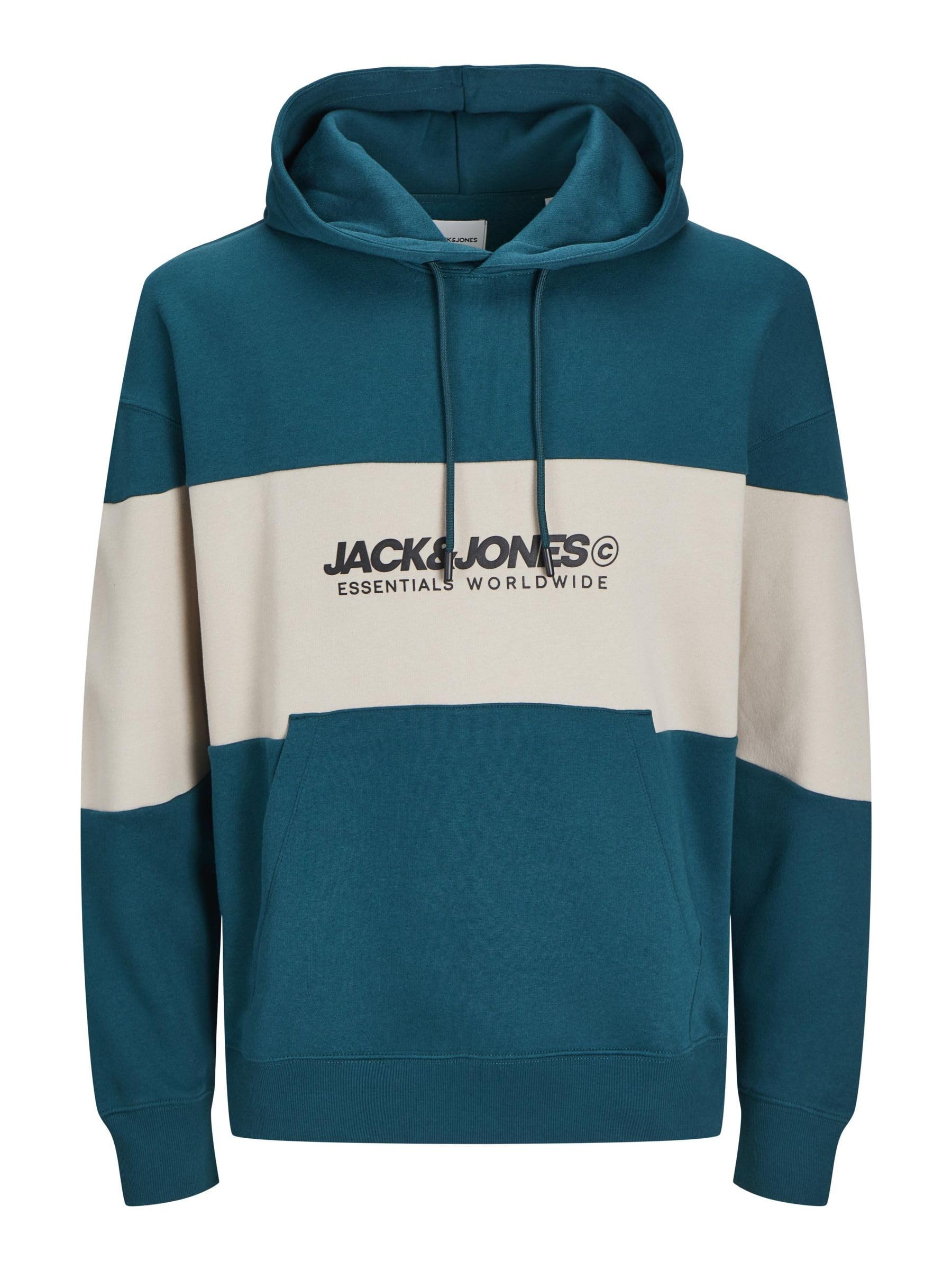 JACK & JONES Jjelegacy Blocking Sudadera con Capucha Noos Hombre