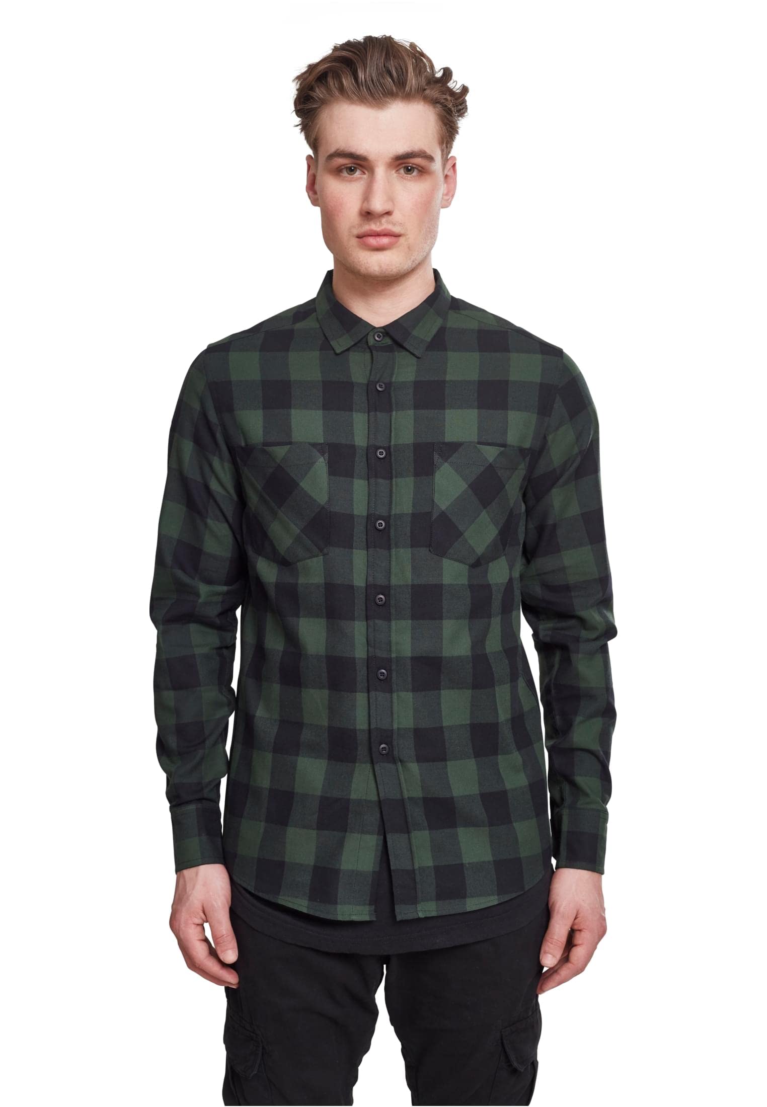 Urban Classics Checked Flanell Shirt Camisa para Hombre