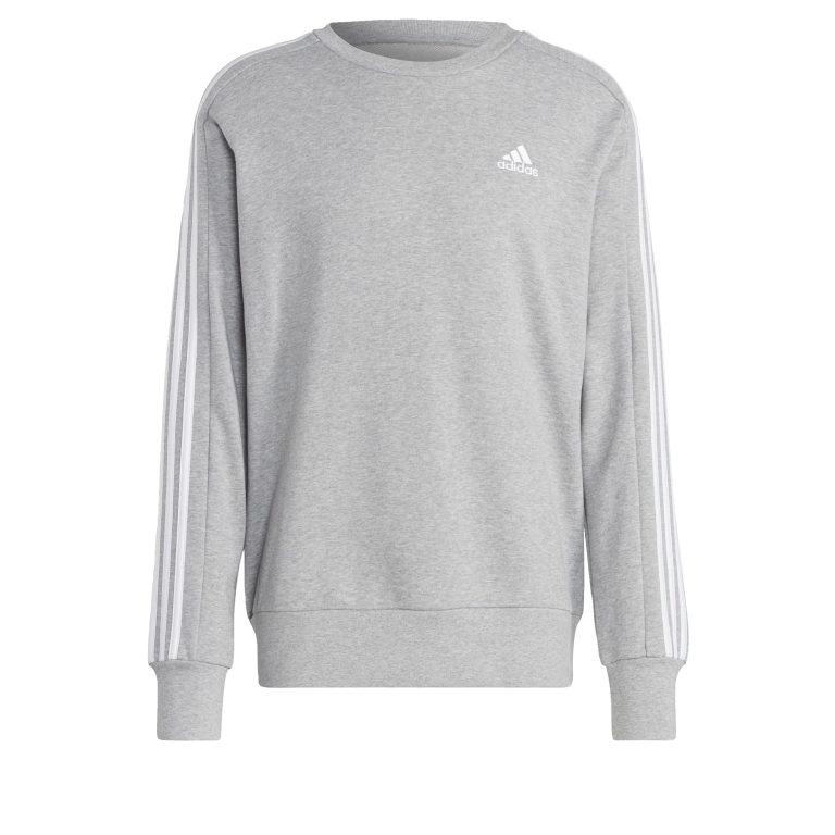 adidas Essentials French Terry 3-Stripes Sweatshirt Sweatshirt Hombre (Pack de 1)
