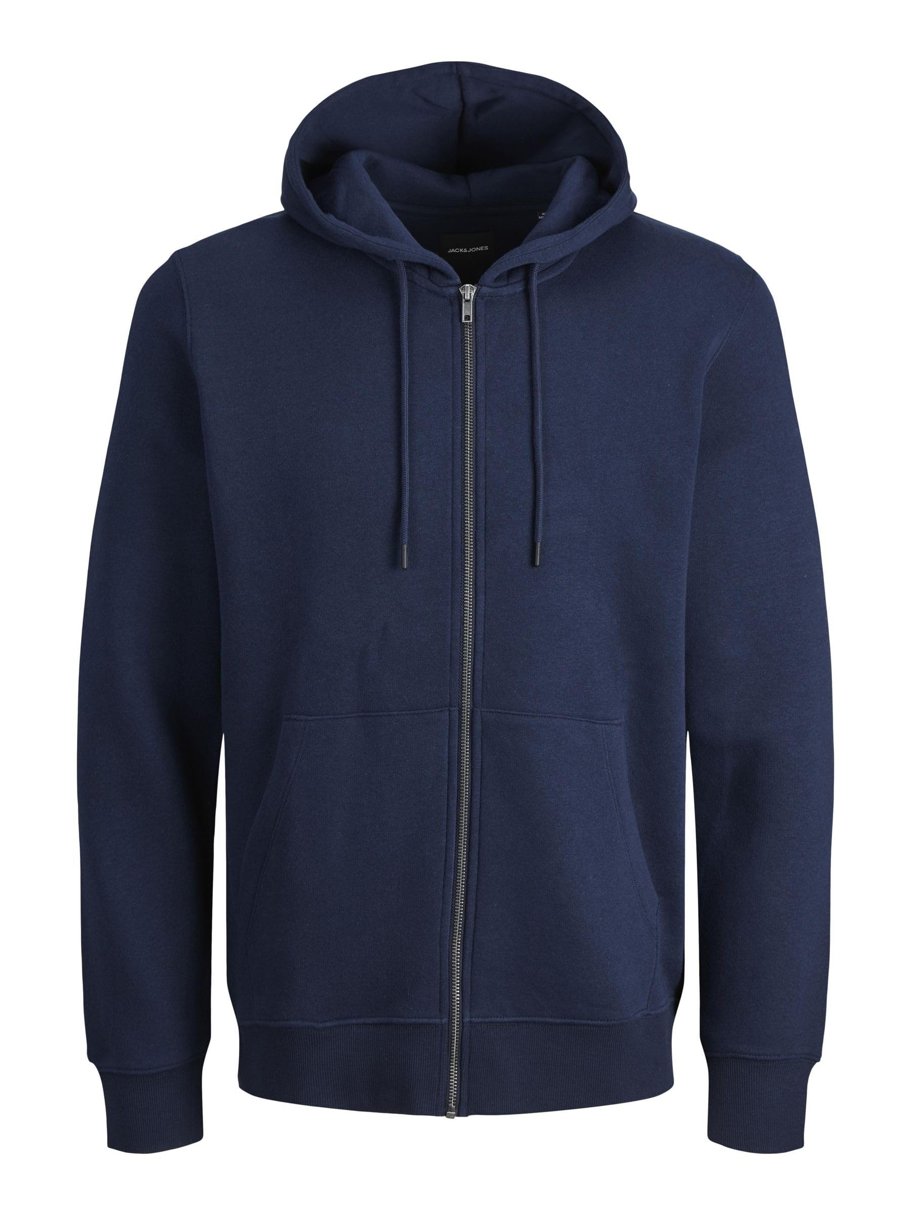 JACK & JONES Jjebradley Sweat Zip Hood Noos Pls Sudadera con Capucha para Hombre