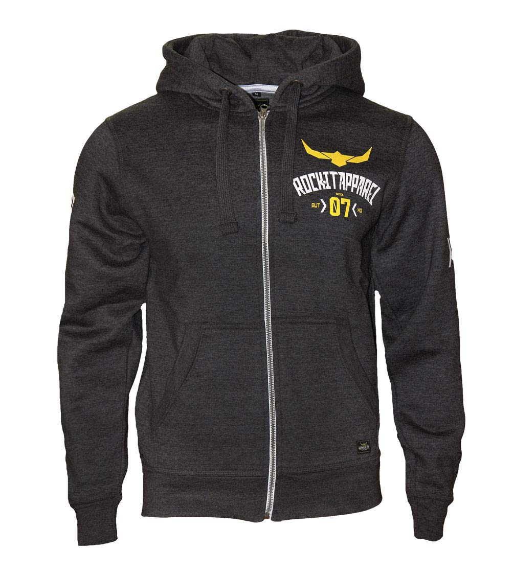 ROCK-IT Apparel® Chaqueta con Capucha Sudadera para Hombre Racer 07" con Cremallera y Capucha, Tallas S-5XL, Sudadera Gris y Azul Marino

Product Name: