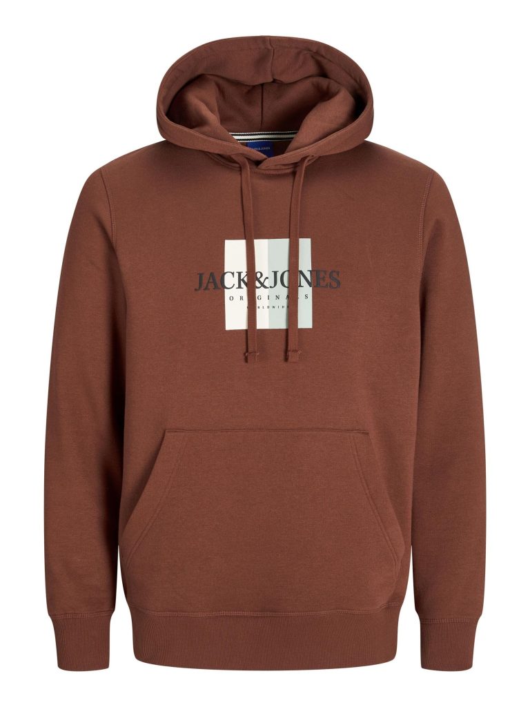 JACK & JONES Jorfrederiksberg Box Sweat Hood Sn Sudadera con Capucha para Hombre