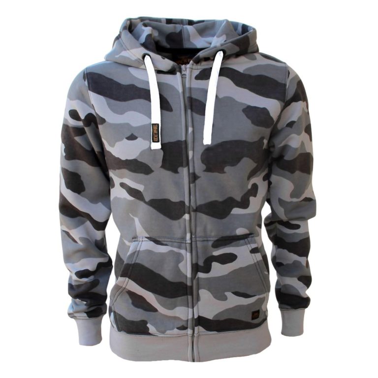ROCK-IT Apparel Chaqueta con Capucha para Hombre I Camuflaje Sudadera con Capucha y Cremallera [TallasS-5XL] Tejido Muy Suave I Muchos Colores