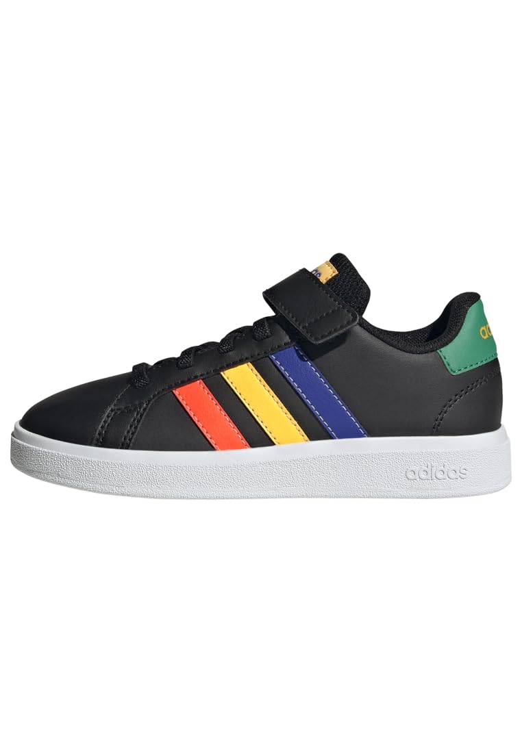adidas Grand Court Elastic Lace and Top Strap Shoes, Zapatillas de Tenis Unisex niños