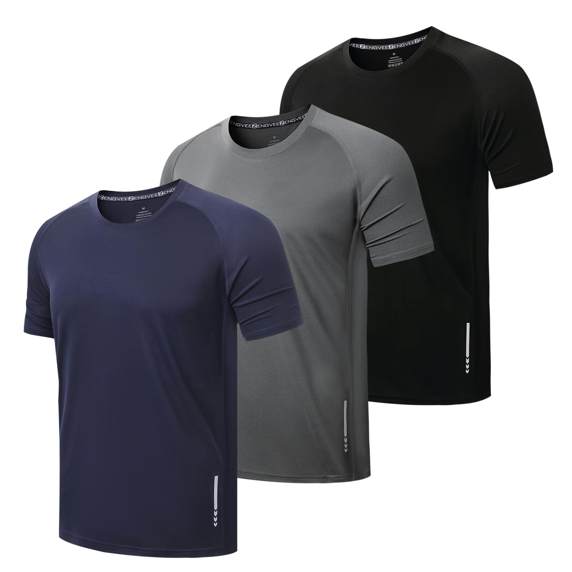 ZENGVEE Men's Sports T-Shirt Set